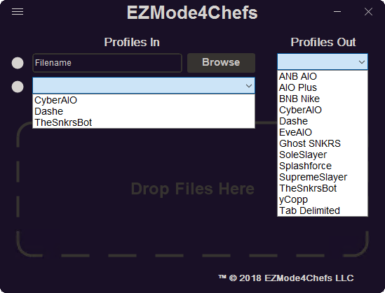 EZMode4Chefs Interface